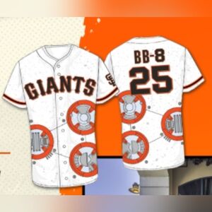 SGA San Francisco SF Giants 2025 Star Wars BB-8 Jersey - Men's M